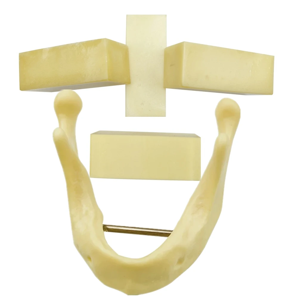 

2/4/5pcs Fake Dental Bone Block Implant Practice Model Resin Blocks Dental Alveolar Jaw Bone Replica Teaching Training Model