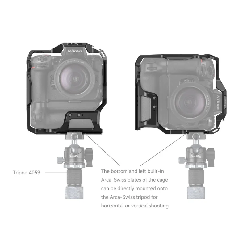 Smallrigケージ-キュービックカメラケージ,8カメラケージキット,MB-N12バッテリーグリップ付き3982 3940 3941 3942