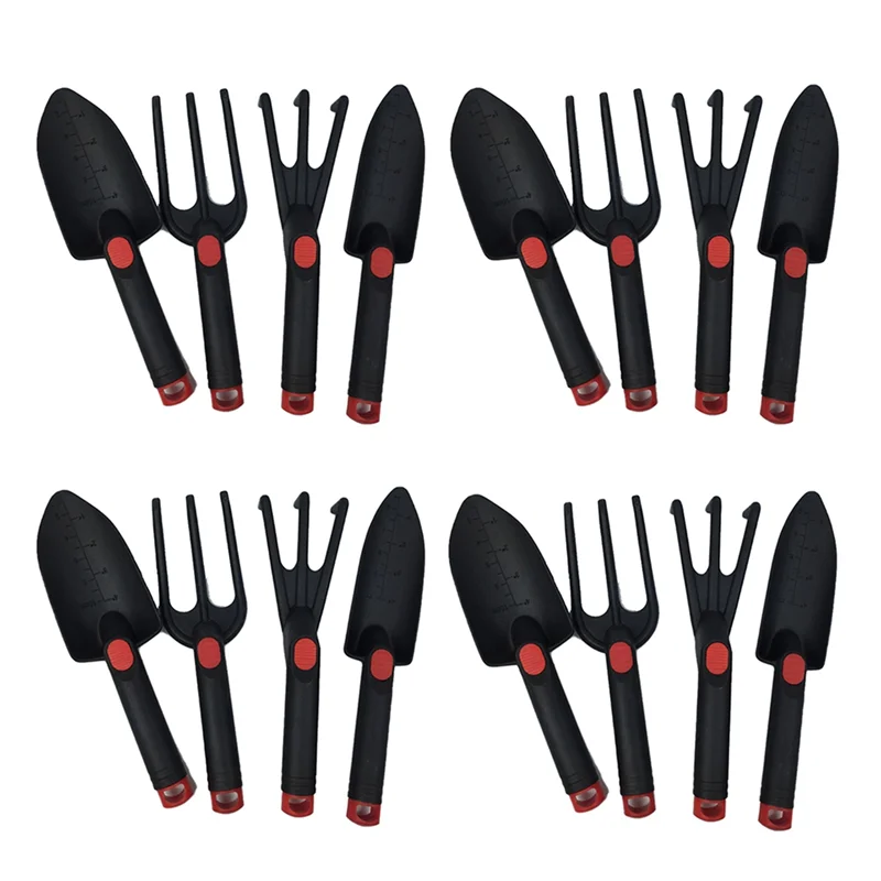 

AB33-16 шт. Набор мини-инструментов для горшков Лопата с деревянной ручкой Грабли Лопата Многофункциональные бытовые инструменты для бонсай