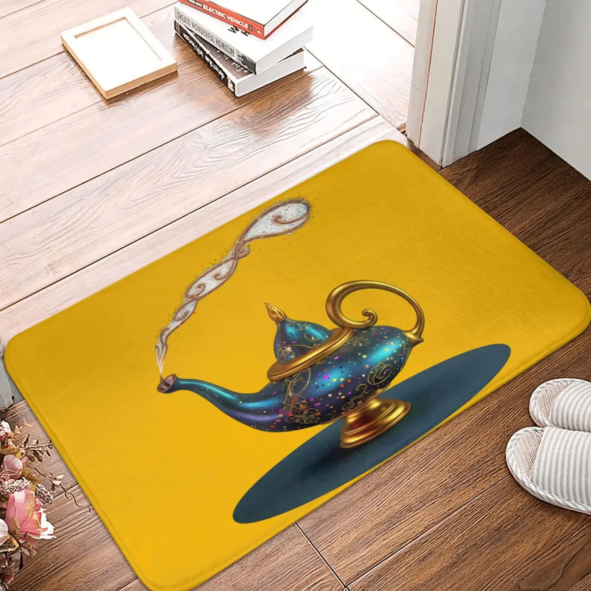 Magic Genie Lamp Front Door Mat Anti-Slip Outdoor Quick Dry Doormat Kitchen Balcony Entrance Rug Carpet