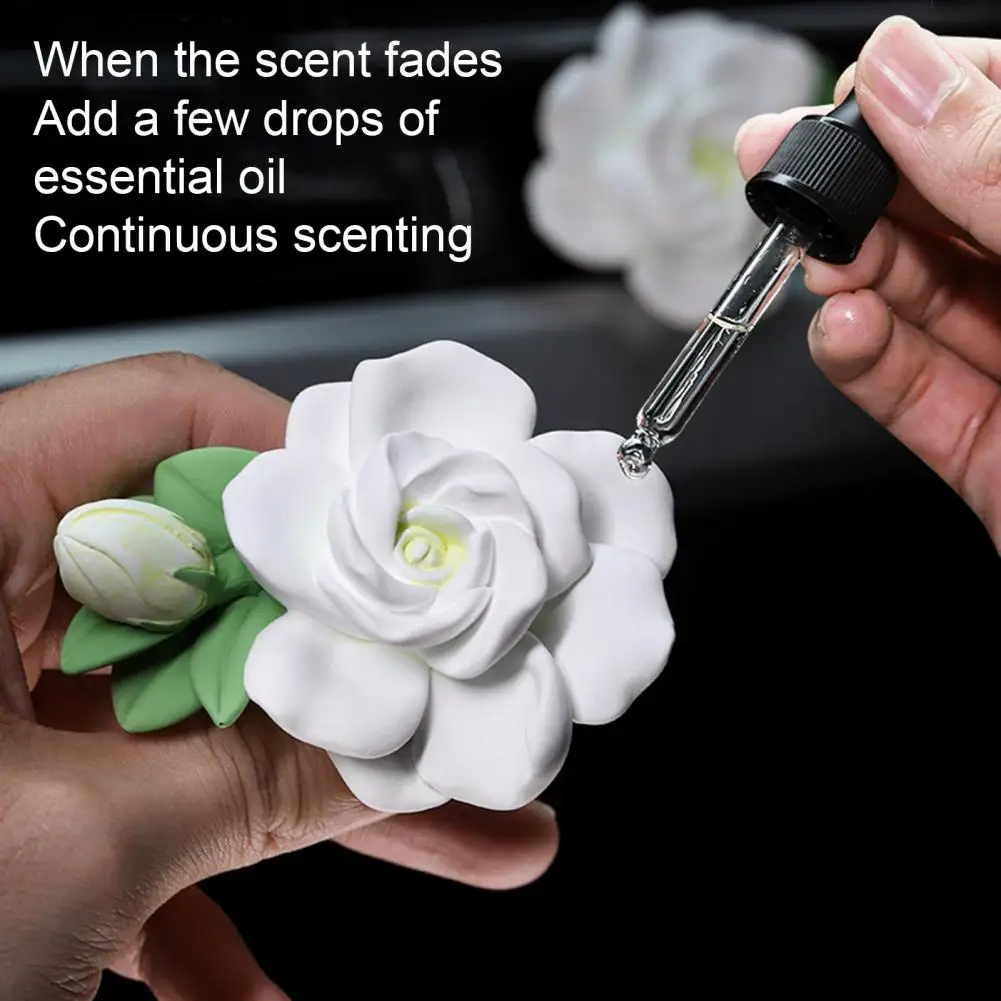 Car Aromatherapy Diffuser Refresh Drive with Gardenia Aromatherapy Car Air Fresheners Auto Diffusers for Relaxation A Pleasant