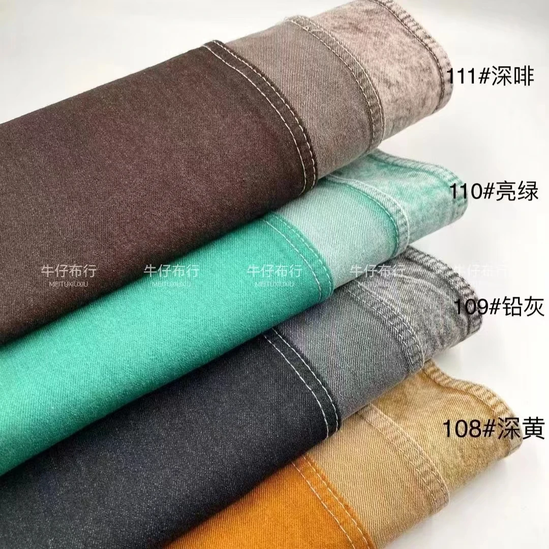 Jeans Fabric Fabric Washed Clothing Coat Skirt Elastic Soft Clothing Making Diy Denim Fabric