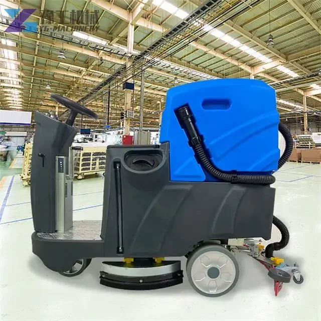 YG Brand Model A22 Ride on Floor Scrubber Cleaning Machine 560/780MM 24V/500W 85L 180RPM 145BAR Floor Scrubber Drier with CE