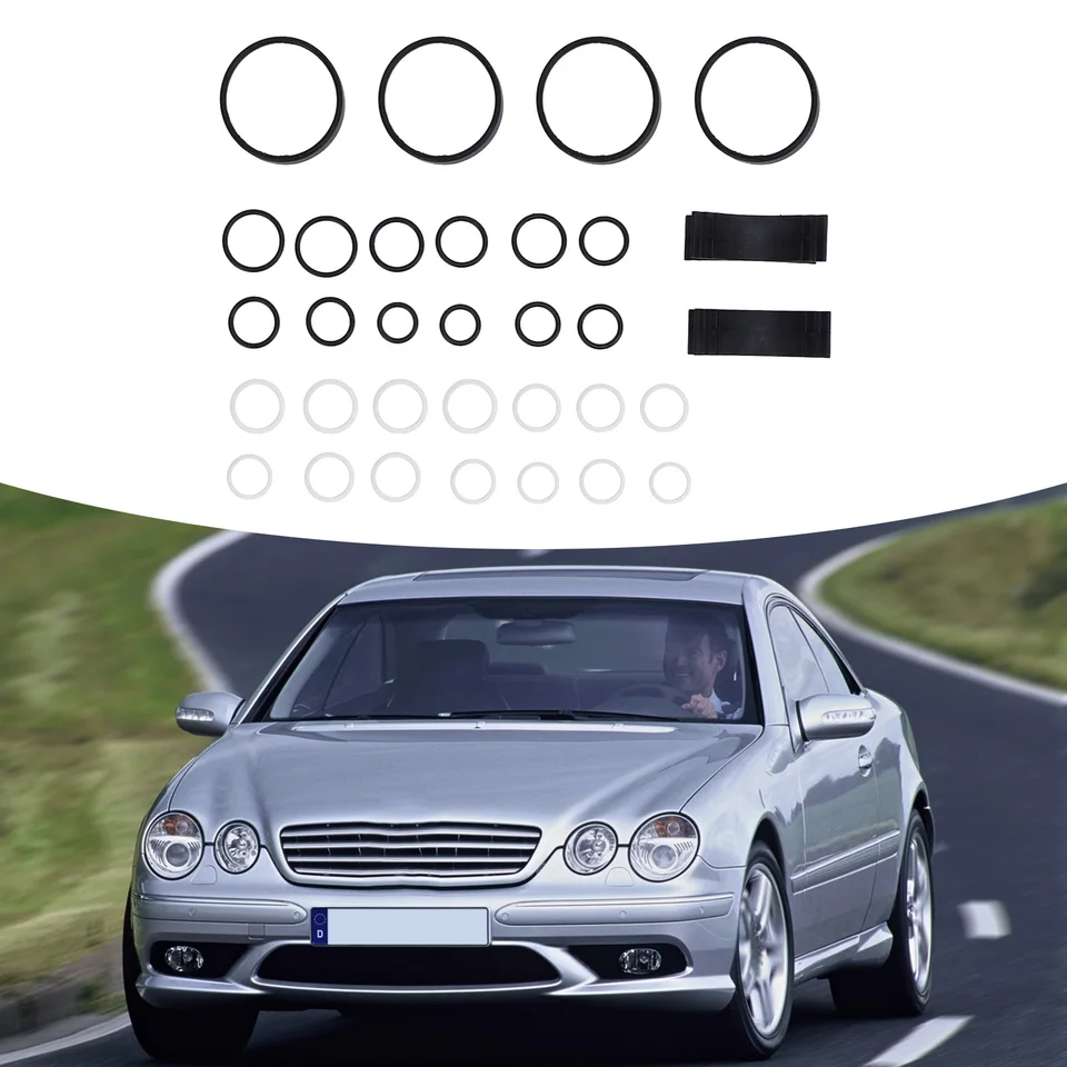 Kit Reconstruction Joints Bloc Soupape ABC 32 Pièces – PTFE Haute Température Pour Mercedes CL SL S AMG