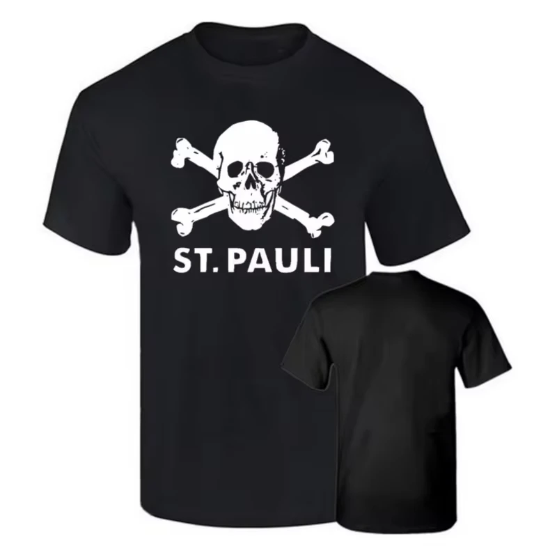 

Men's New Autumn/Winter Sportswear Pure Cotton Fashionable Tee Bcc Camiseta Premium St. Pauli San Pauli Algodon Calidad 190grs