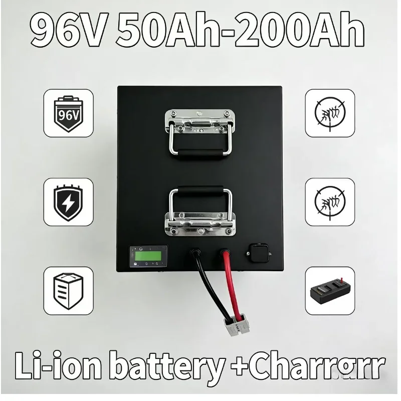 

96V 50Ah-200Ah Deep Cycle Lithium Battery, Bluetooth BMS, 3000W/5000W/9000W for Electric Four-Wheeler, Sightseeing Car, Golf Car