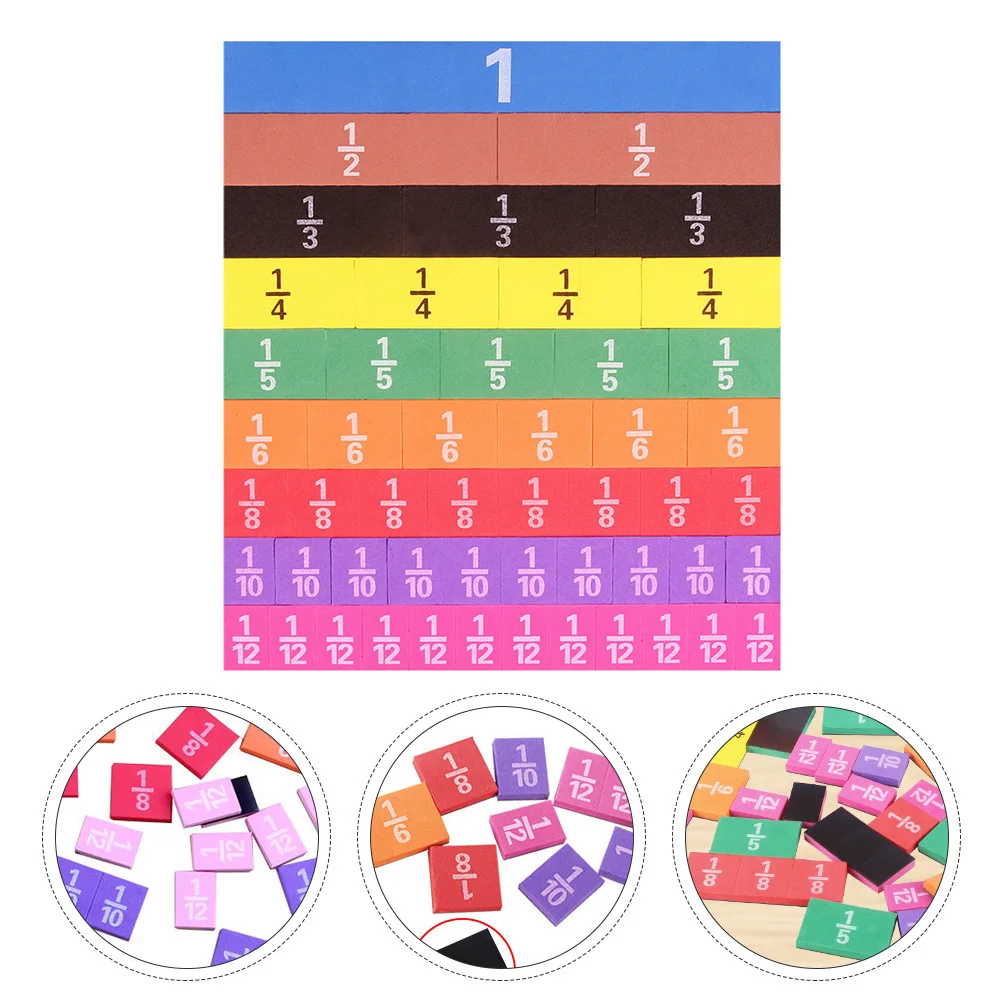 1Set pädagogische Bruchkreise, bunt, sicher, manipulativ, frühes Lernen, pädagogisch