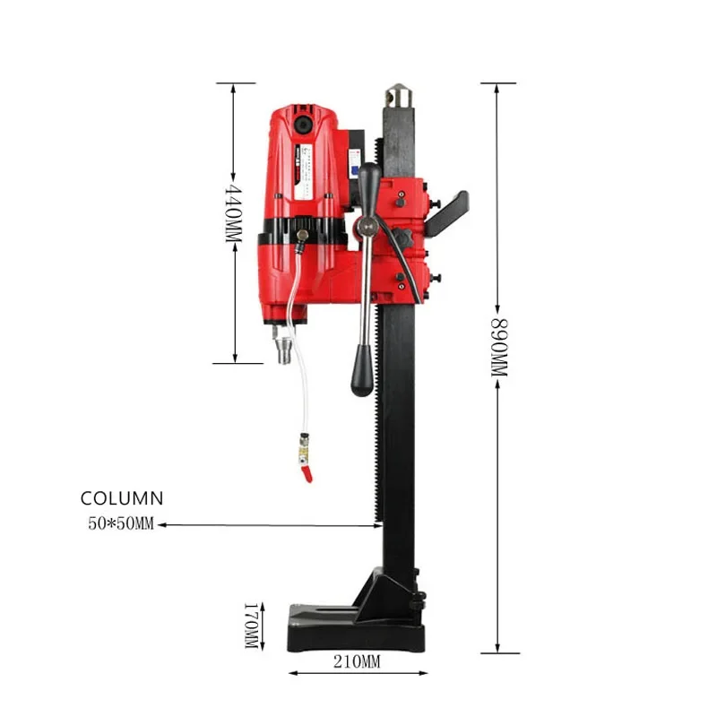 238mm High Power Electric Concrete Complex Core Diamond Drill Machine Professional Project Water Wet Core Drilling Machine 3300W