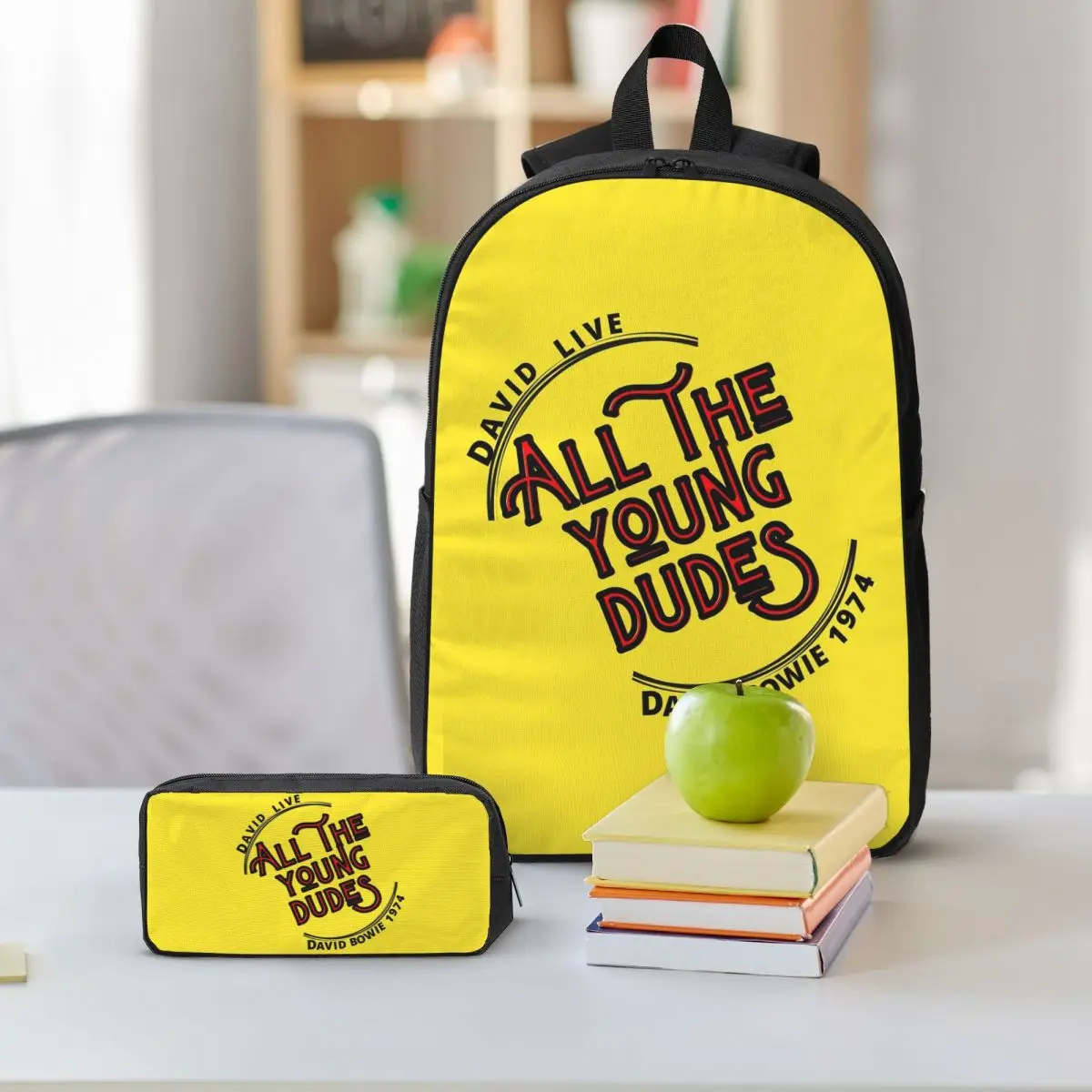 Atyd Live 1974 Backpack Boys Girls BookBag School Bag Shoulder Bags 3ps Insulated Lunch Bag Pencil Case