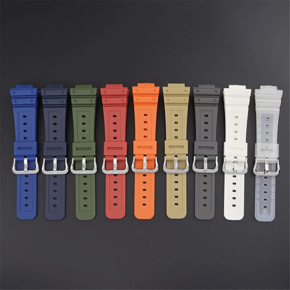 Pulseira de borracha macia para casio G-SHOCK dw5600 5000 5030 5700 GW-6900 gwm5610 GA-2100 esporte pulseira relógio pulseira tpu