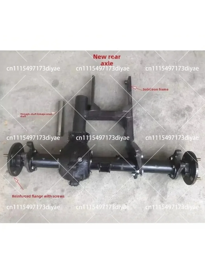 Go Kart Rear Axle Differential Shaft Transmission, Two Wheel Three Wheel Four Hole Modified Axle for Beach Buggy