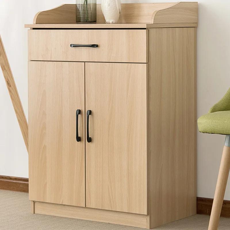 

Simple modern side storage cabinet small locker with door simple combination narrow white wooden locker