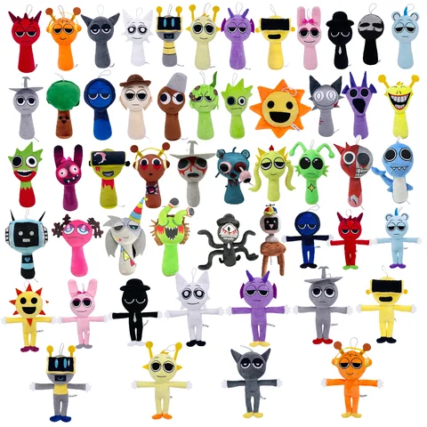 Sprunki Plush Toys Sprunki Plushie Doll Singers Oren Wenda Game Cartoon Stuffed Pillow Kids Birthday Christmas Gifts