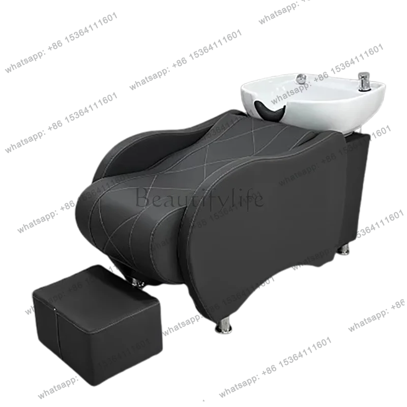 

Luxury Comfortable Shampoo Bed Massage Unique Modern Shampoo Recliner Luxury Delicacy Cadeira De Barbearia Salon Furniture
