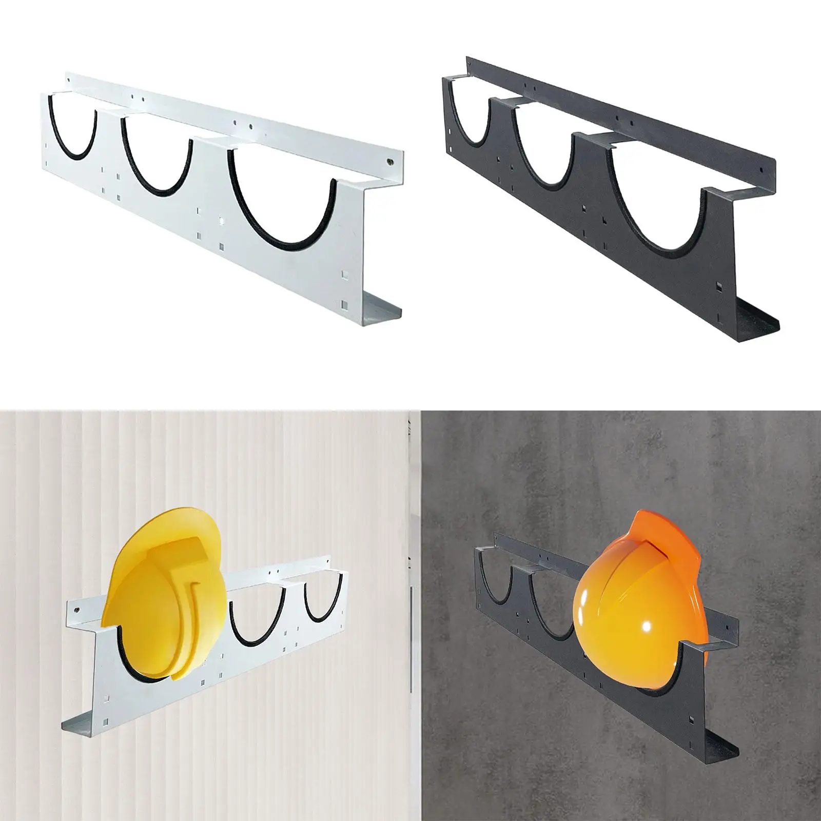 

Hard Hat Helmet Holder Steel Heavy Duty Hard Hat Rack for