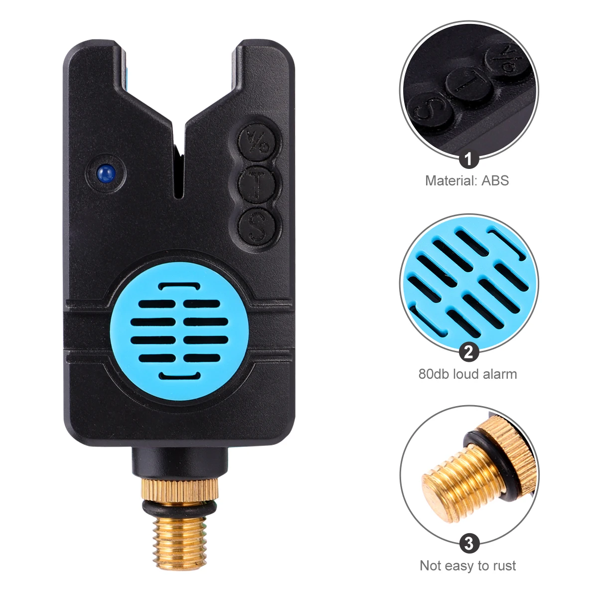 

Electronic Fish Bite Alarm Biting Carp Alarms Fishing Accessory Buffer Blue Tools