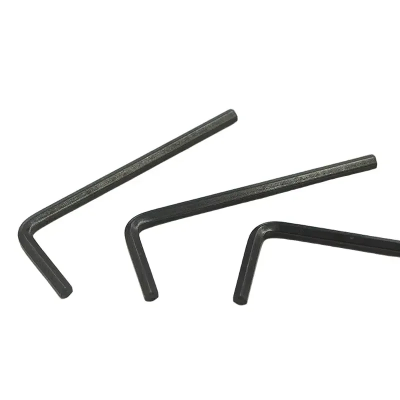 for Professional Custom 2mm to 6mm 304 Stainless Steel L Shaped Hex Wrench Set Black Oxide Allen Key Tool Kit