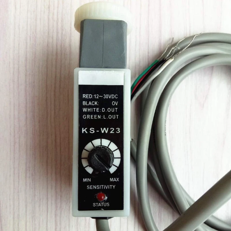 

Color Code Sensor KS-W23 (White Light Source) NPN Bag Making Machine Photoelectric Switch Sensor Replace KS-C2W