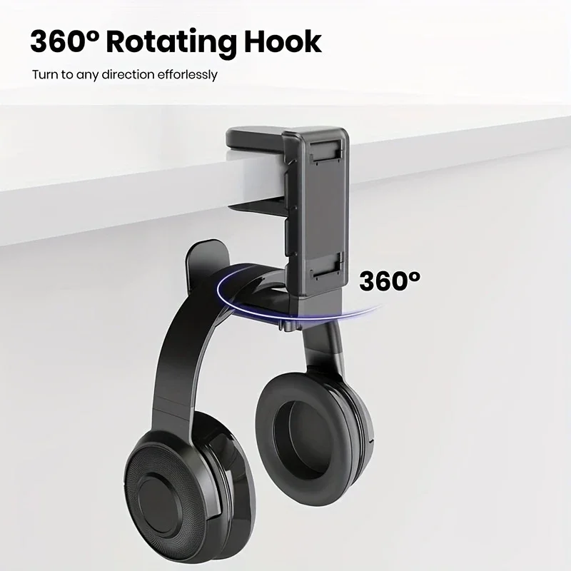 Gamepad Hook Holder Game Stand Organizer Clamp-on Desktop Headphone Stand for Sony PS5 PS4 X Box Nintendo Switch Controller image 3
