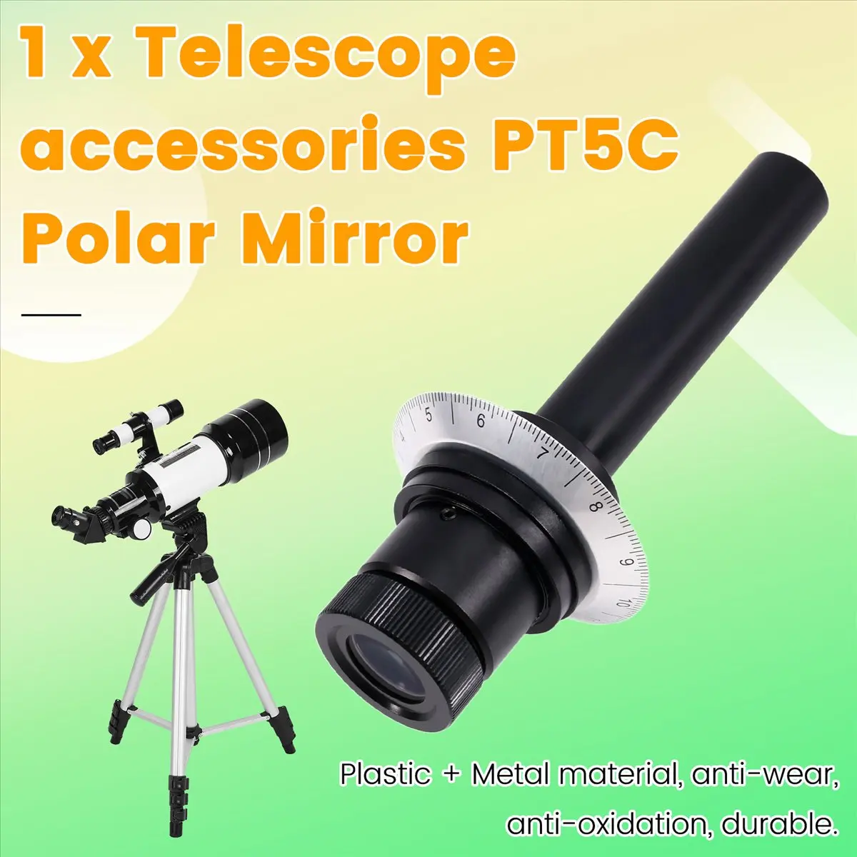 Top Telescope Accessories PT5C Polar Mirror Equatorial Instrument Calibration Polar Axis for EQ3D Polar Mirror