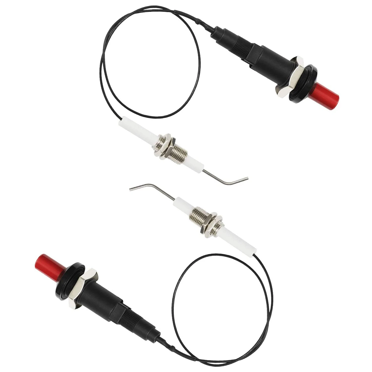 3PCS Universal Ceramic Electrode Ignition Spark Plug Wire Electronic Device for Grill and Fireplace Gas Stove Heater