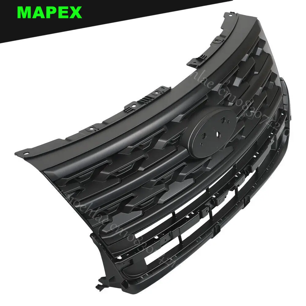 Front Hood Bumper Upper Grill Black For 2018-2019 Ford Explorer SUV Sport