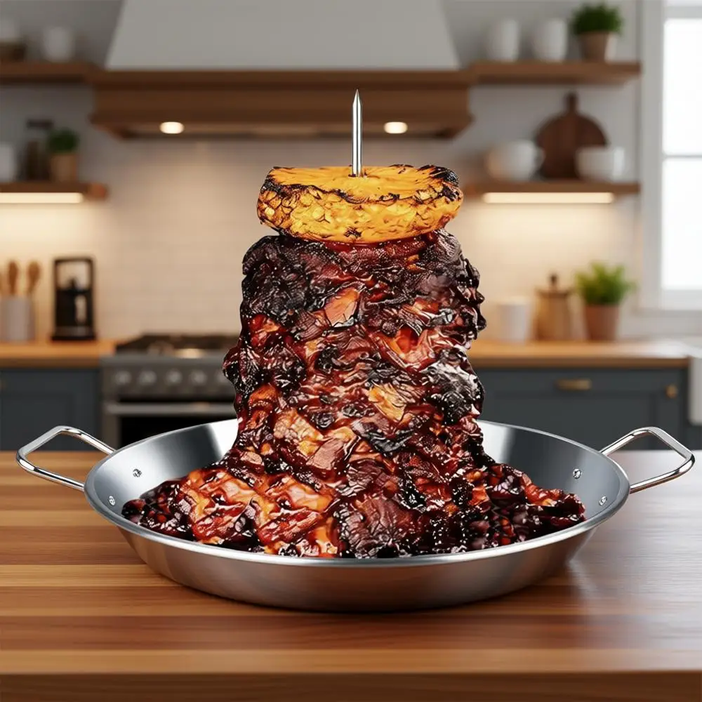 

Шашлыки из телятины в стиле Аль-Пастор с аксессуарами для гриля-ротиссери