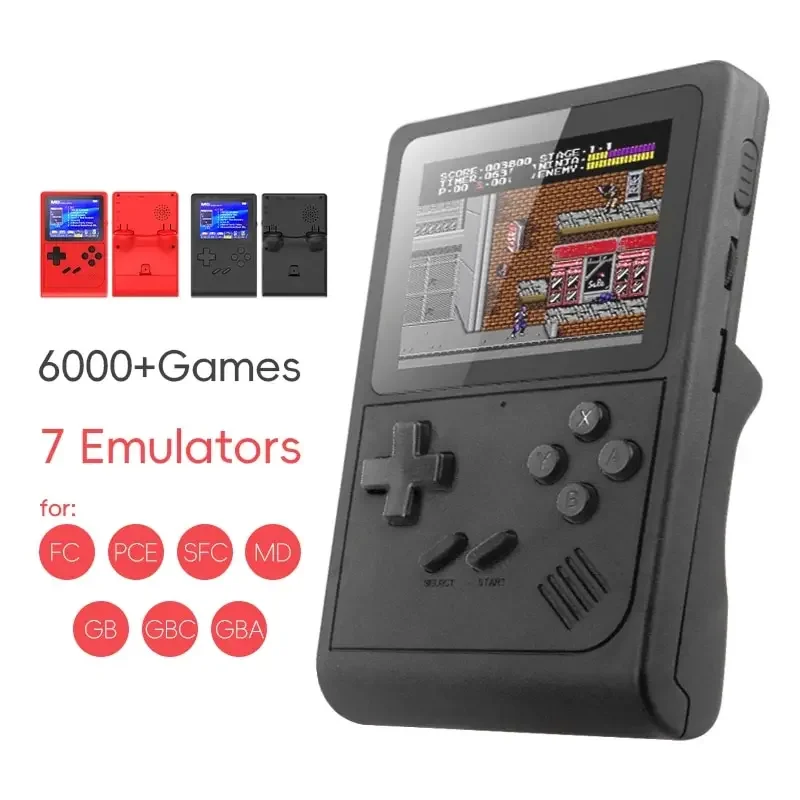 

Handheld Game Console Portable Retro Mini Video Game for NES/SNES/GBA Emulators Consoles for Gameboy Player GB300 Kid Gift