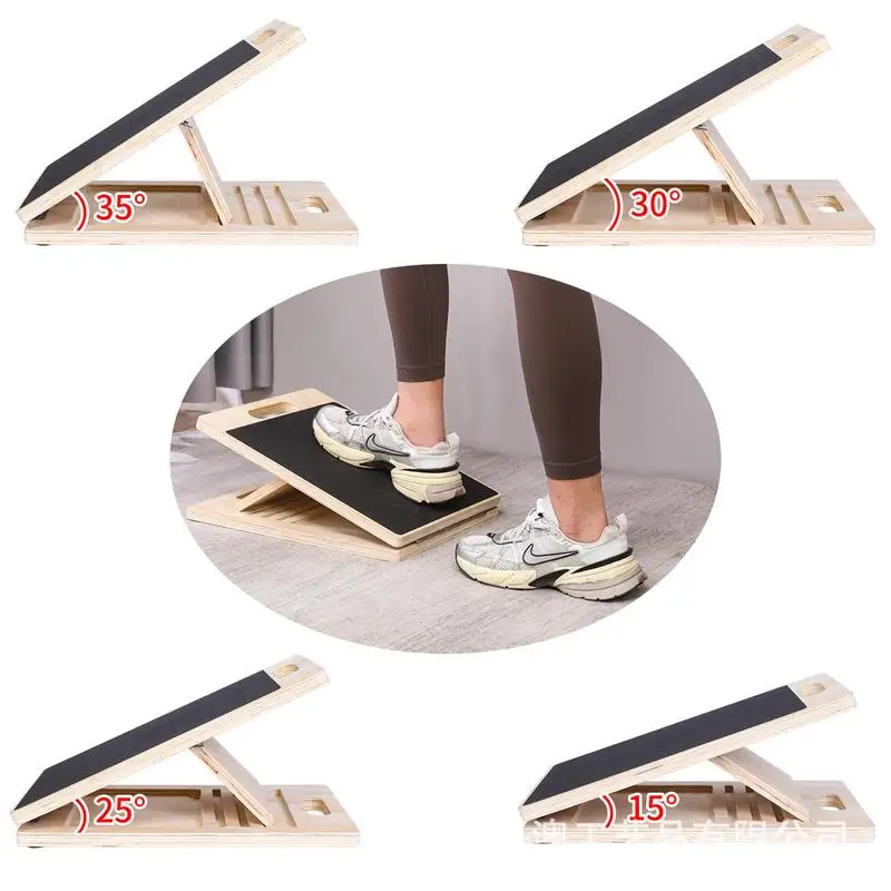 Portable Leg Muscle Stretch Board Adjustable Calf Fitness Stretcher Balancing Fitness Pedal Non-slip Board For Indoors Outdoors