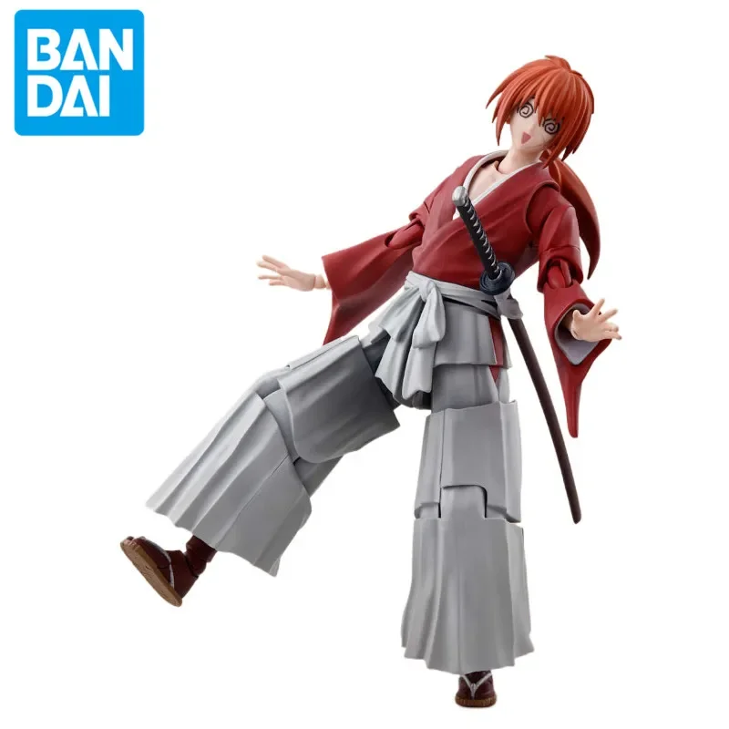 حقيقية بانداي شخصيات أنيمي Himura Kenshin S.H.Figuarts اللعب SHF PVC عمل أرقام 13.5 سنتيمتر هدية جمع نموذج الدمى