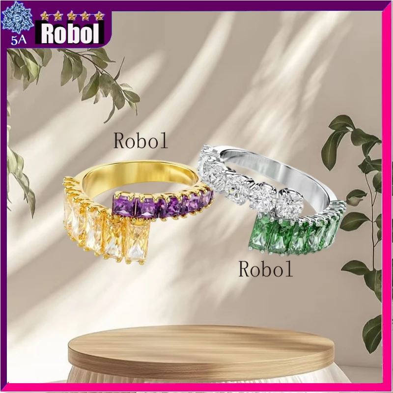 

Premium Women's Ring with Purple Gemstone,18K Gold/white Gold Plating.Light Luxury Jewelry,Valentine's/birthday Gift..
