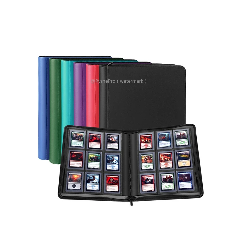 

9 Pocket Top Loader Binder Trading Card Binder Storage Holds 252 Toploader Binder for Yugioh MTG TCG Card and Baseball Cards