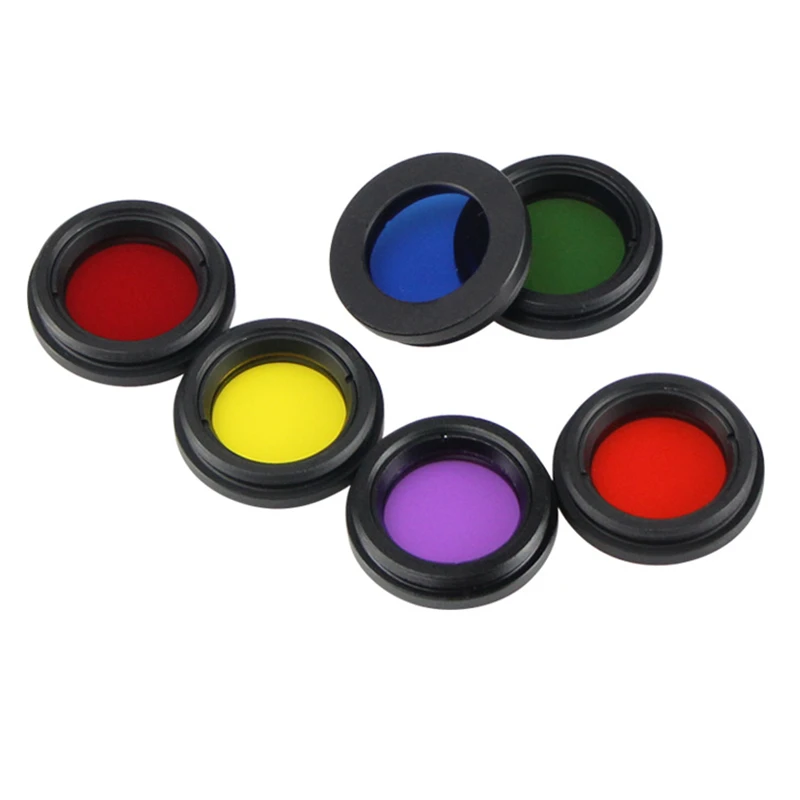 Agnicy Black Dog Series M28.6 Planetary Filter Moon Nebula Filter with Plastic Box 6 Colors Set Optical Acrylic Lens