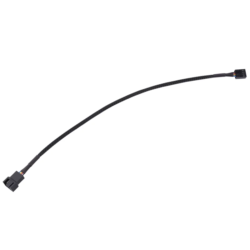 ABKN-30PCS 4 Pin PWM Fan Extension Power Cable Connector Case Male To Female Extending Cables Compatible With 4 Pin/3Pin Fan