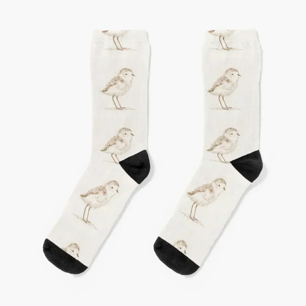 

Piping Plover Chick Socks Heating sock football Luxury Woman Socks Men's