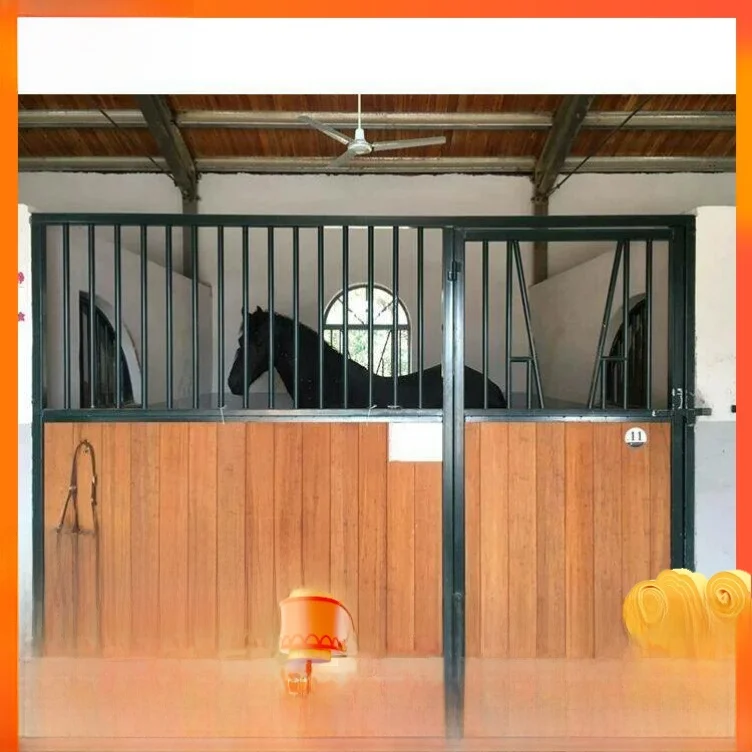 professional-stable-farm-ranch-equestrian-supplies-regular-stall-fence-barrier-rural-cleaning-tools