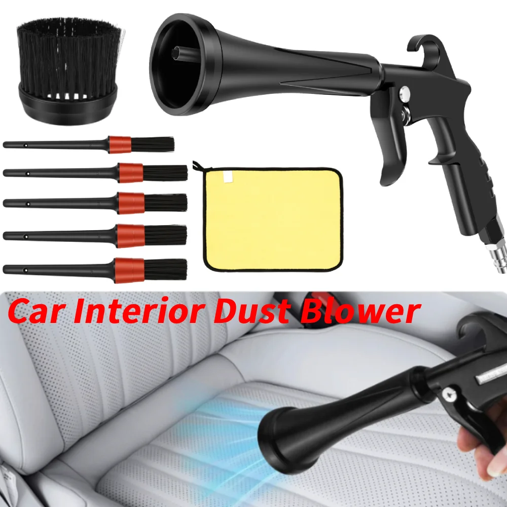 

Tornado Air Cleaning Gun with Adjustable Air Flow Nozzle Vortex Air Cleaning Tool for Quickly Blasts Dirt and Dust from Surface