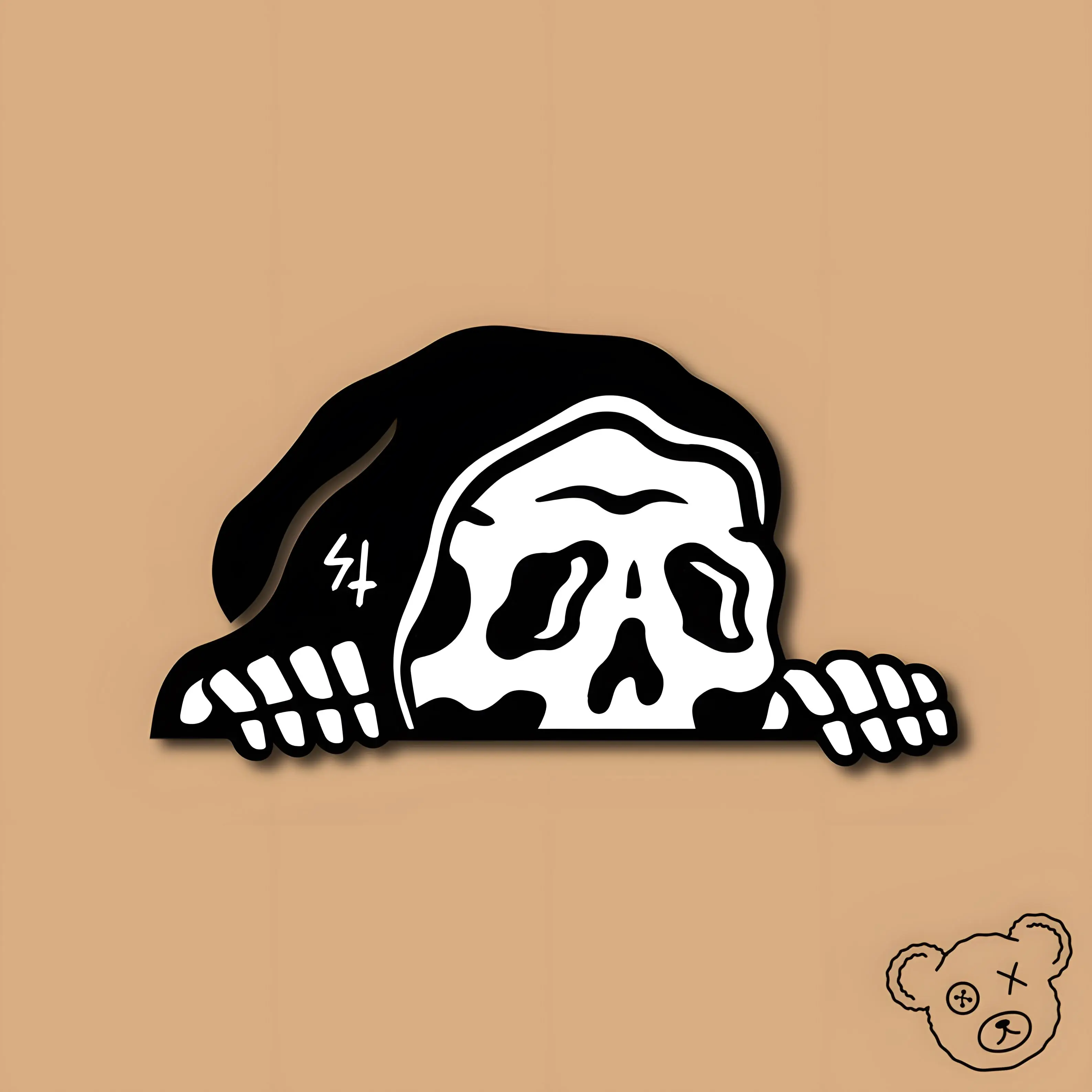 Grim Reaper Sticker JDM Car Decals Peep Sticker JDM Sticker Bumper Sticker Windshield Banner JDM Decal