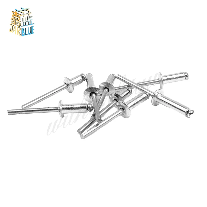 20-100pcs M2.4 M3.2 M4 M5 GB12618 Aluminium Mushroon Head Break Mandrel Blind Rivets Nail Pop Rivets For Furniture Car Aircraft