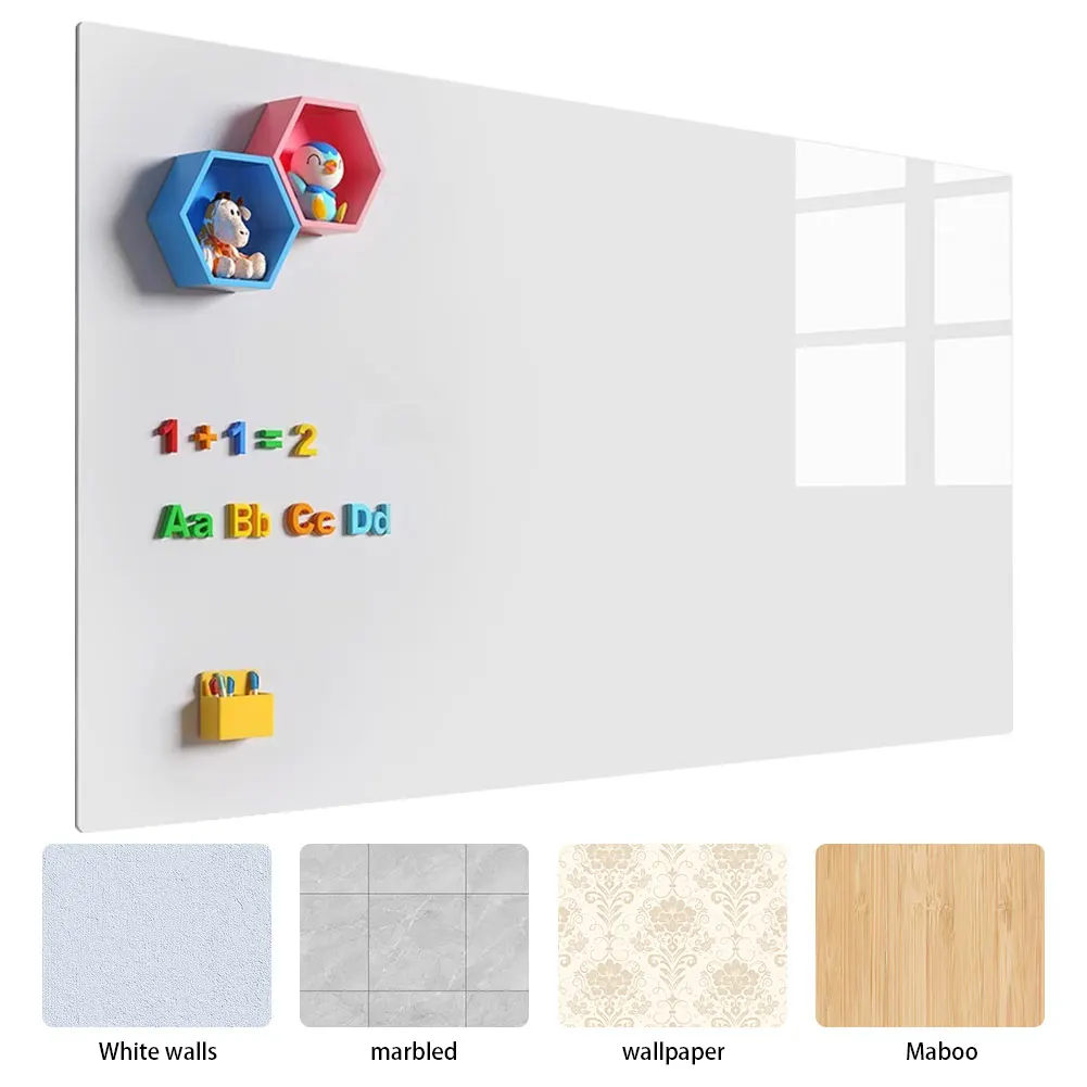 

Magnetic White Board Sticker Removable Magnetic Dry Erase Whiteboard Erasable Surface for Teaching Training Office and Home Use
