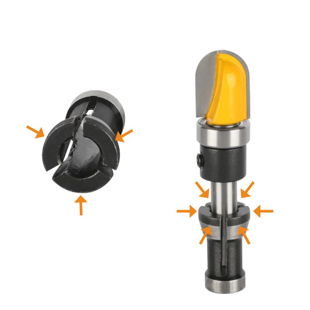 Fresadora de madera resistente de alta precisión, máquina de grabado de corte, Portabrocas de acero al carbono, 1/3 piezas