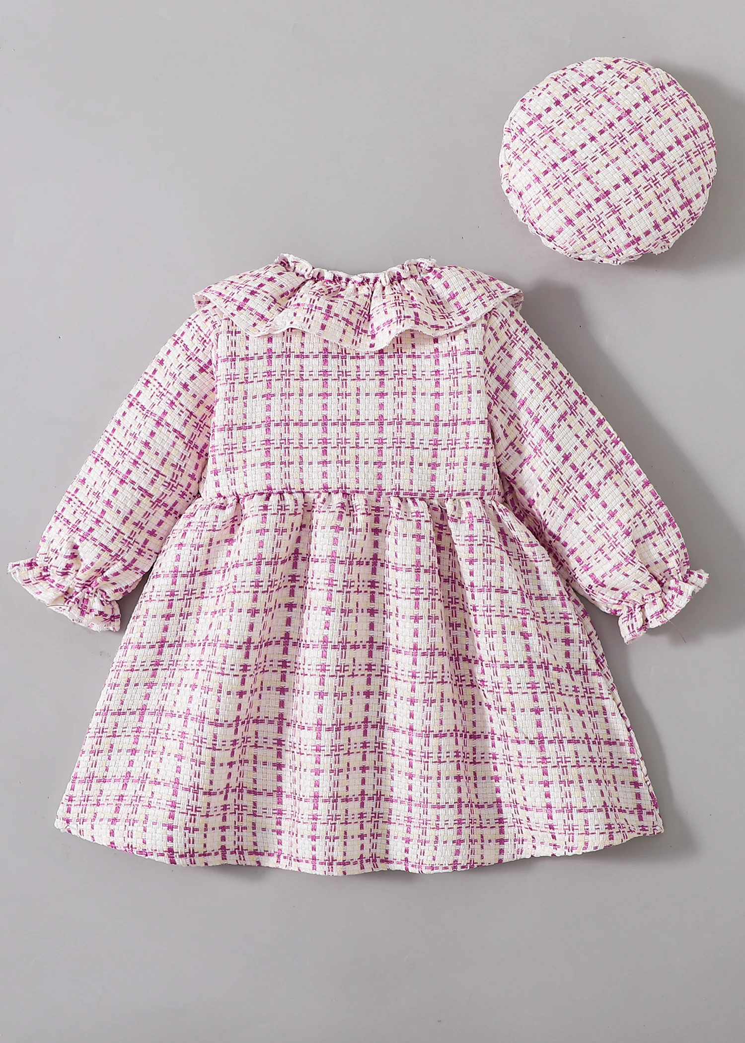 여아 체크무늬 드레스 세트 봄 가을 레이스 칼라 나비  - Baby Clothing Dresser 리뷰 및 가격