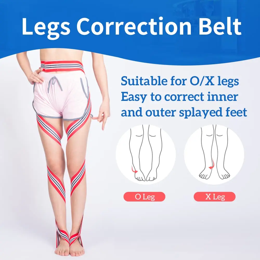 O / X Legs Correction Belt Legs Posture Corrector Band Unisex Pediatric Belt for Men Women and Children for Day and Night