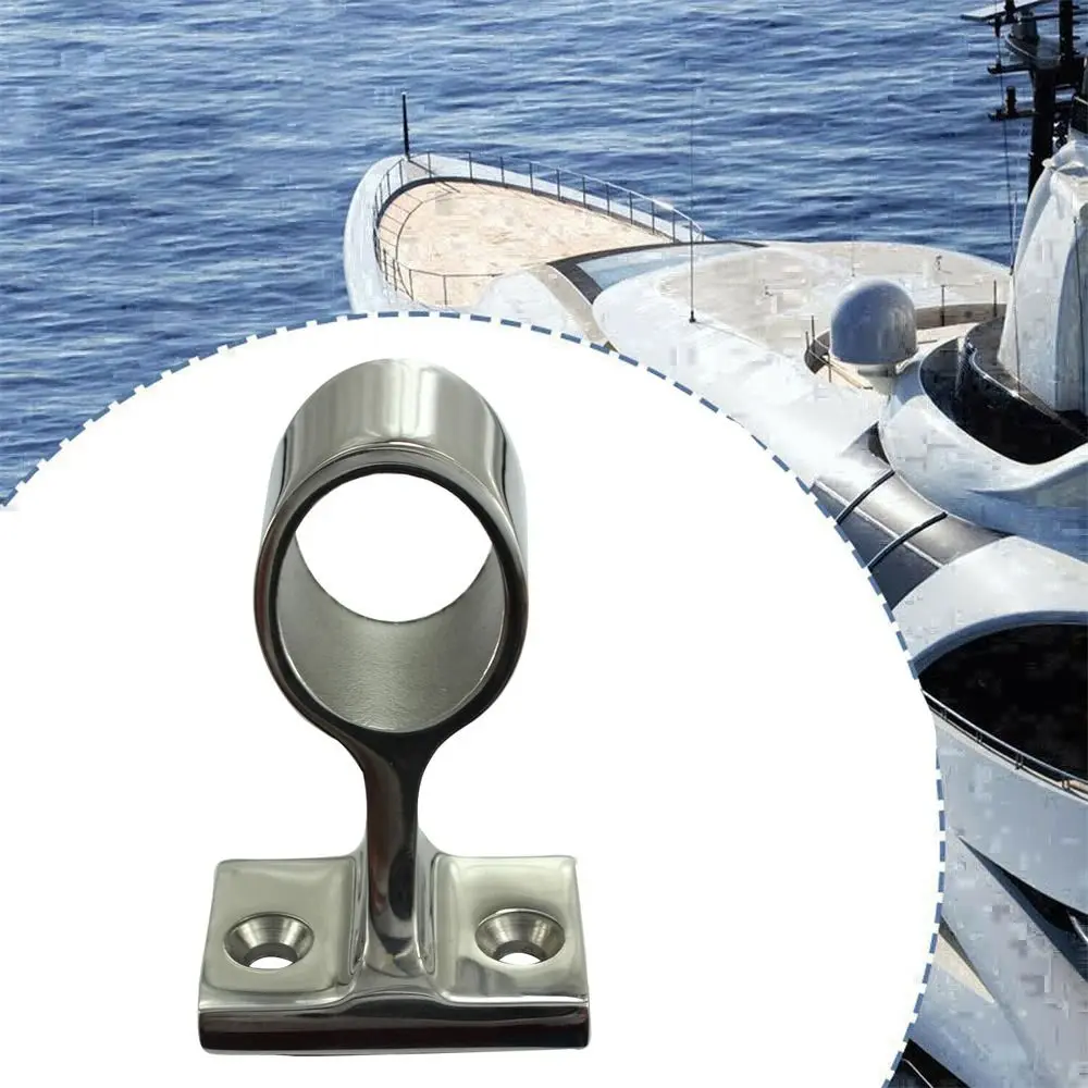 Fitting Railing base Yacht Midship bracket Bracket Tube Marine Railing Support Boat Hand Rail Stanchion