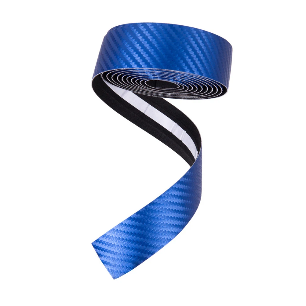 

2 Rolls Durable Carbon Fiber Handlebar Tape Road Bike Non-Slip Bike Handlebar Belts Blue Suitable for Man Woman