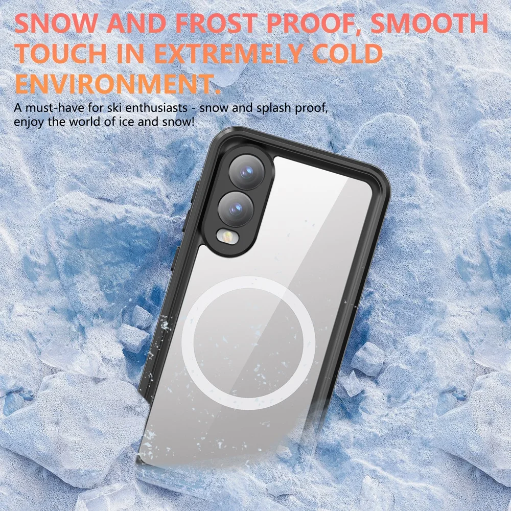 IP68 Waterproof Dustproof Case For Samsung Galaxy S25 Edge 5G Cover Underwater Clear Diving Magsafe Protection  Magnetic fundas