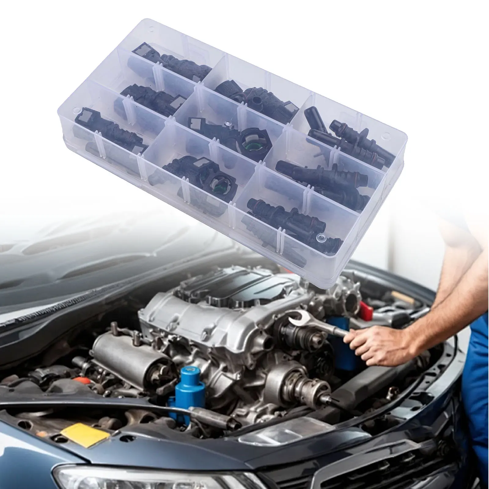 

Набор для быстрого соединения топливных шлангов (24 шт.), ремонтный комплект для автомобильных топливных трубок ID8 8 мм, дизельные соединители для масляных шлангов