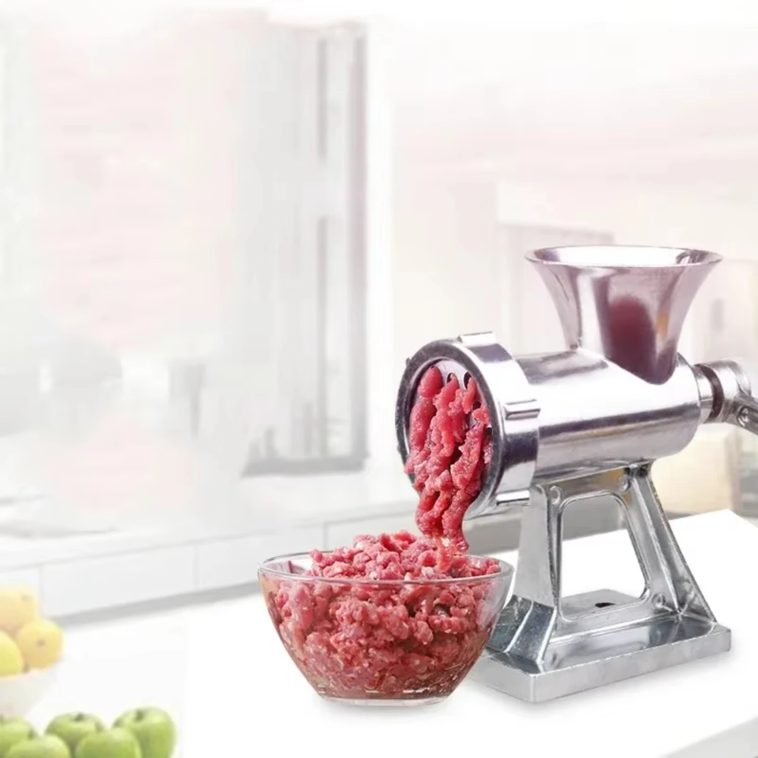 Meat Grinder Mincer Stuffer Sausage Filler Machine - Heavy Duty Manual Sauce Maker