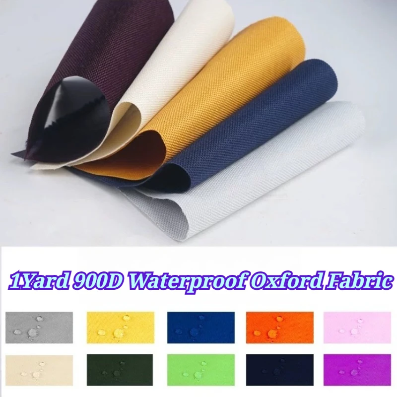 1Yard 900D Waterproof Oxford Fabric Heavy Duty Tarpaulin Tent Canopy Awning Tear Resistant Foldable Cloth for DIY Bags Luggage