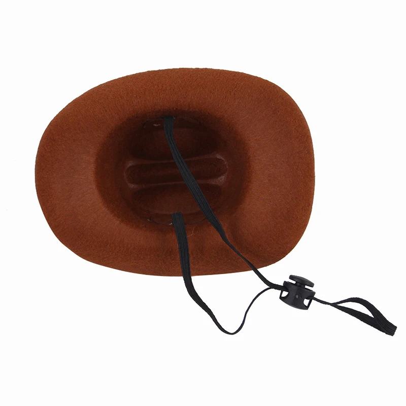 Adjustable Dog Caps Cosplay Dog Cowboy Hat Western Cowboy Pet Hats Funny Hat for Small Medium Large Dogs Pet Supplies